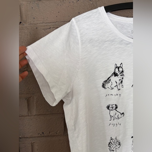 J.Crew -Collector Tee Dog Print White T-Shirt XL - Picture 4 of 8